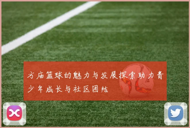 方庙篮球的魅力与发展探索助力青少年成长与社区团结